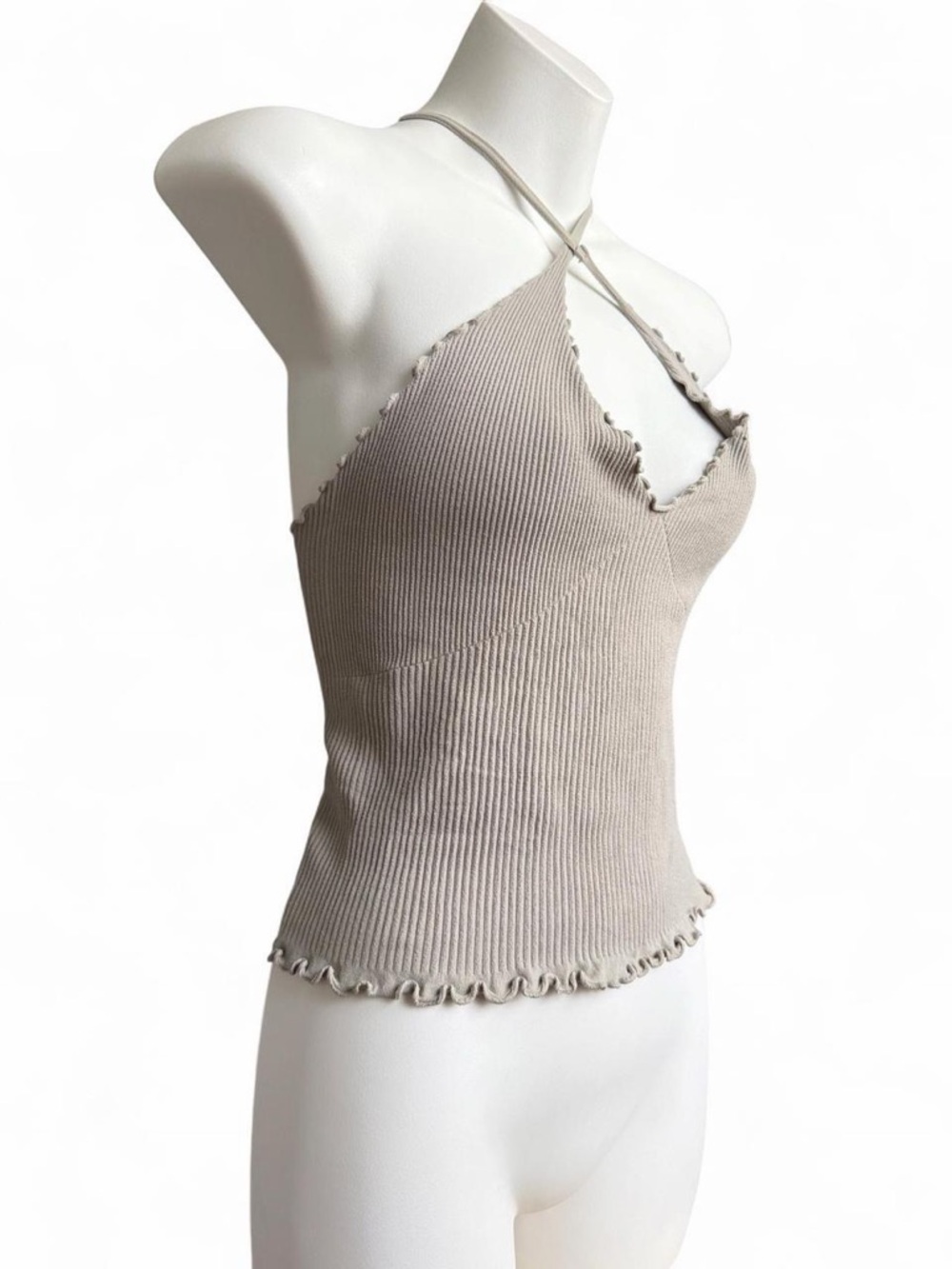 Free People Ribbed Halter Tank Top - Picture 2 of 5